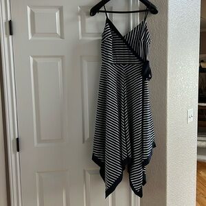 Banana Republic Hanker-chief Preppy Navy Dress, Size 4